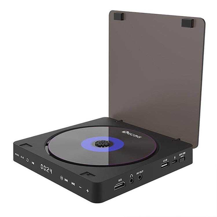 Kecag KC-708 Home Plug-in Mini HD DVD Player, Mini HD DVD Player(Black)