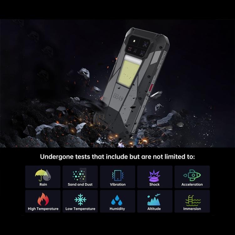 Unihertz Tank 4 Pro Projector Rugged Phone, 16GB+512GB, Night Vision, 6.73 inch Android 13 Dimens...
