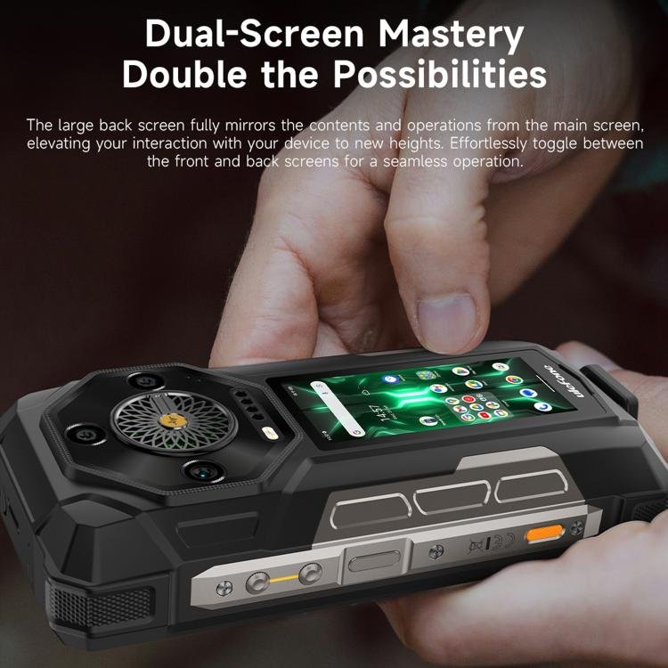 Ulefone Armor 33 Pro Rugged Phone, 16GB+512GB, Night Vision, 6.95 inch + 3.4 inch Dual Screen And...