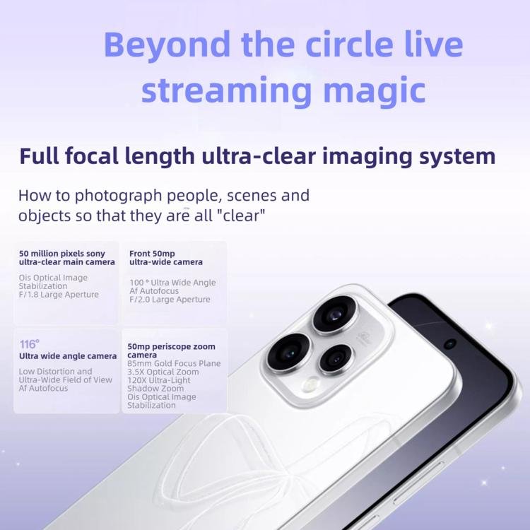 OPPO Reno15c, 12GB+512GB, Screen Fingerprint, 6.59 inch ColorOS 16.0 Qualcomm Snapdragon 7 Gen 4 ...