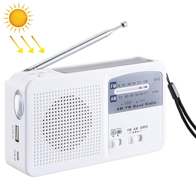Multi-function Portable Solar / Cranked Dynamo Power LED Flashlight with AM/FM Radio & Mobile Phone Charger Multi-function Portable Solar / Cranked Dynamo Power LED Flashlight with AM/FM Radio & Mobile Phone Charger