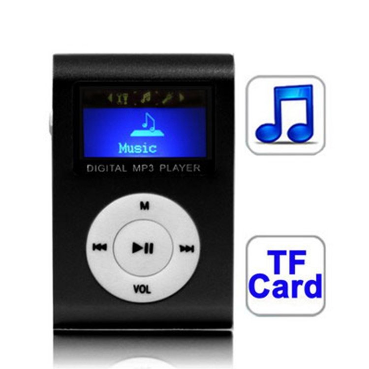 TF / Micro SD Card Slot MP3 Player with LCD Screen, Metal Clip, with LCD Screen TF / Micro SD Card Slot MP3 Player with LCD Screen, Metal Clip, with LCD Screen