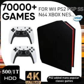 X4 Retro Video Game Console With 1T Dual-system and I3-3110M CPU For PS2/PSP/WII/N64/DC/SS Children Gaming Gifts For Men Gift