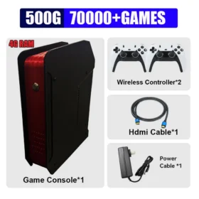 X4 Retro Video Game Console With 1T Dual-system and I3-3110M CPU For PS2/PSP/WII/N64/DC/SS Children Gaming Gifts For Men Gift