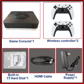 Super Console X3 Retro Game Console I3-3110M | 1TB HDD 70,000+ Games | Plug & Play TV | PS2 Wii PSP GC N64 | Wireless Controller