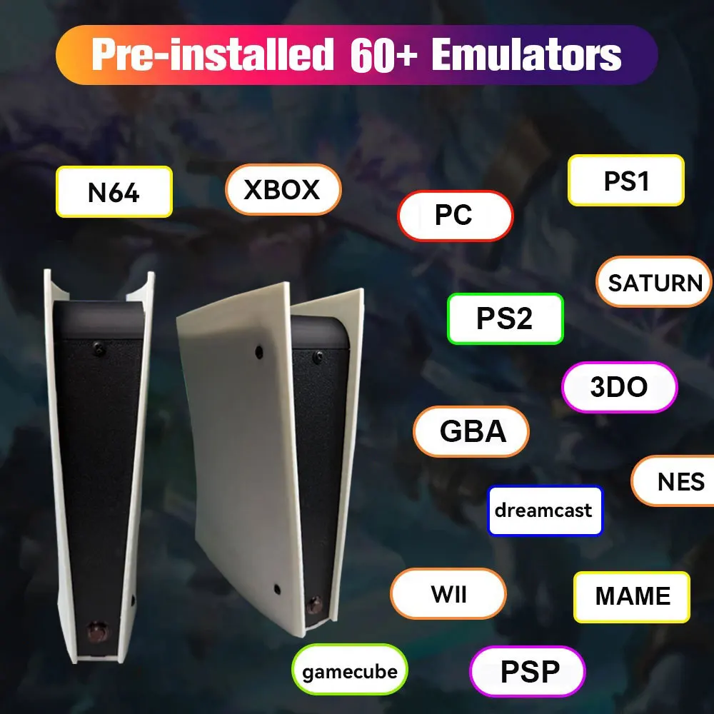 New X5 Retro Game Console 2TB HDD Built-in 70000+ Games 4K HD Plug and Play TV 60+ Emulators for WII PS2 PSP SS Holiday Gift