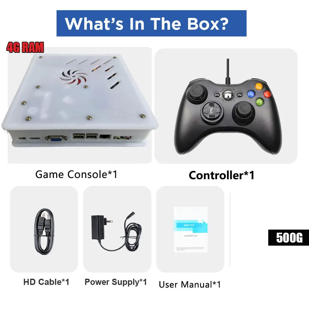 Plug-and-Play NEW Retro Gaming Device 70000+ Games for Wii PS2 DC PSP GAMECUBE 2T Loaded X8 Console Windows 11 Children's Gift