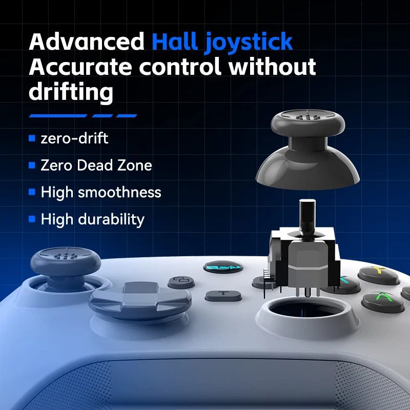 G6 wireless  mobile game controller with Hall trigger and Hall joystick supporting switch/pc/android/IOS