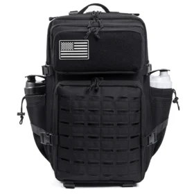 45L Men's Tactical Backpack with Double Cup Holder Hunting Backpack Outdoor Camping Gear Backpack Hiking Survival Backpack