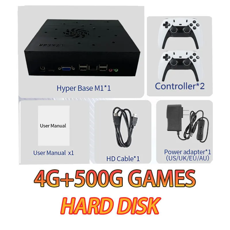 Plug-and-Play NEW Retro Gaming Device 70000+ Games for Wii PS2 DC PSP GAMECUBE 2T Loaded X8 Console Windows 11 Children's Gift