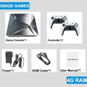 P88 Retro Game Console 2TB HDD 70000+ Games Dual System Win11 & Batocera Plug and Play for Wii PS2 DC PSP NGC TV Gaming Gift