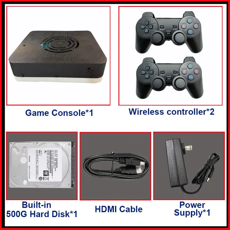 Super Console X3 Retro Game Console I3-3110M | 1TB HDD 70,000+ Games | Plug & Play TV | PS2 Wii PSP GC N64 | Wireless Controller