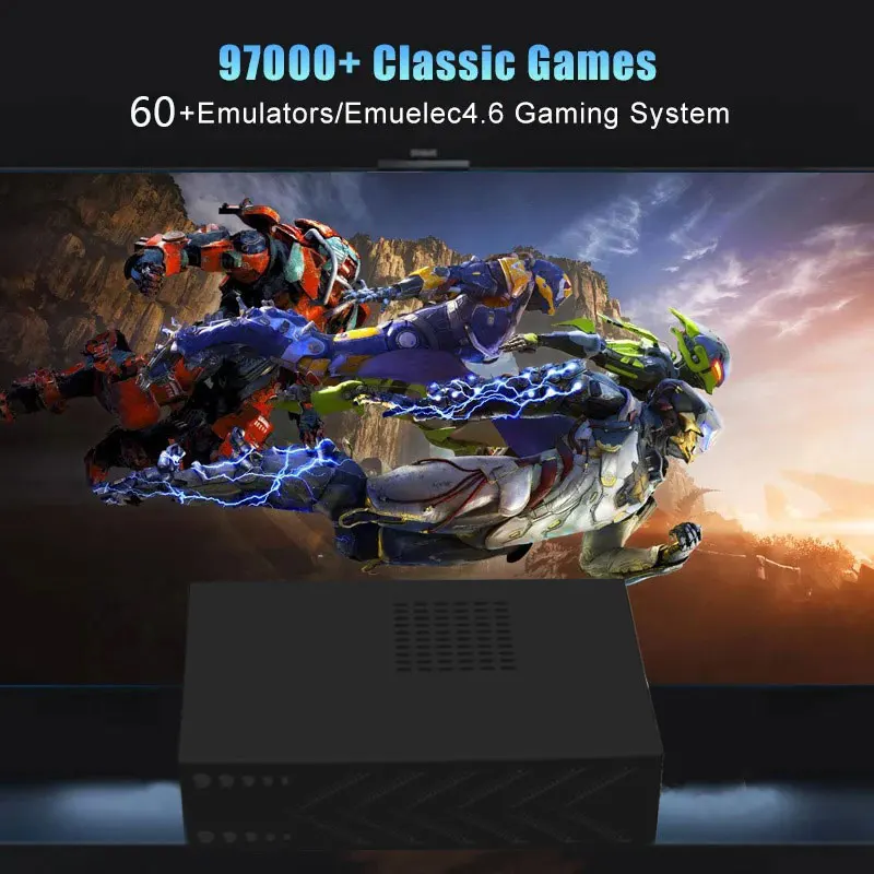 60+Emulators Retro Video Game Console R3 PRO Dual System 500GB 3865U 70000+Games For Wii PS2 PSP Saturn GameCube N64 Wireless handle