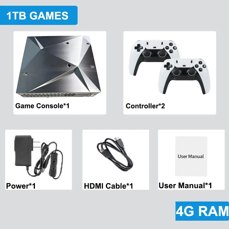 P88 Retro Game Console 2TB HDD 70000+ Games Dual System Win11 & Batocera Plug and Play for Wii PS2 DC PSP NGC TV Gaming Gift