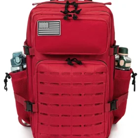 45L Men's Tactical Backpack with Double Cup Holder Hunting Backpack Outdoor Camping Gear Backpack Hiking Survival Backpack