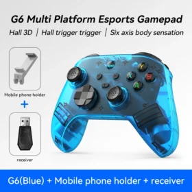 G6 wireless  mobile game controller with Hall trigger and Hall joystick supporting switch/pc/android/IOS