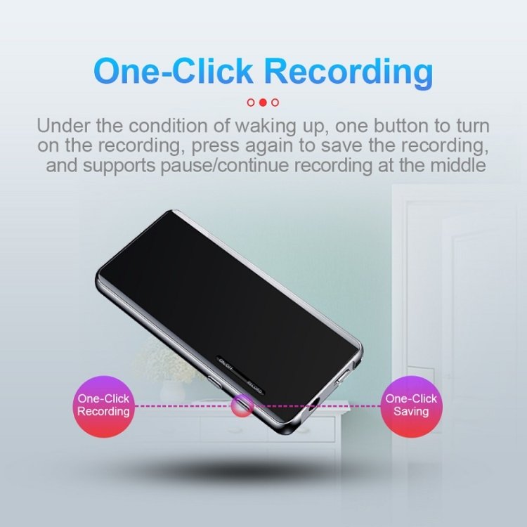 M13 High-Definition Noise Reduction Recorder Music MP4 Player, Support Recording / E-Book / TF Ca...