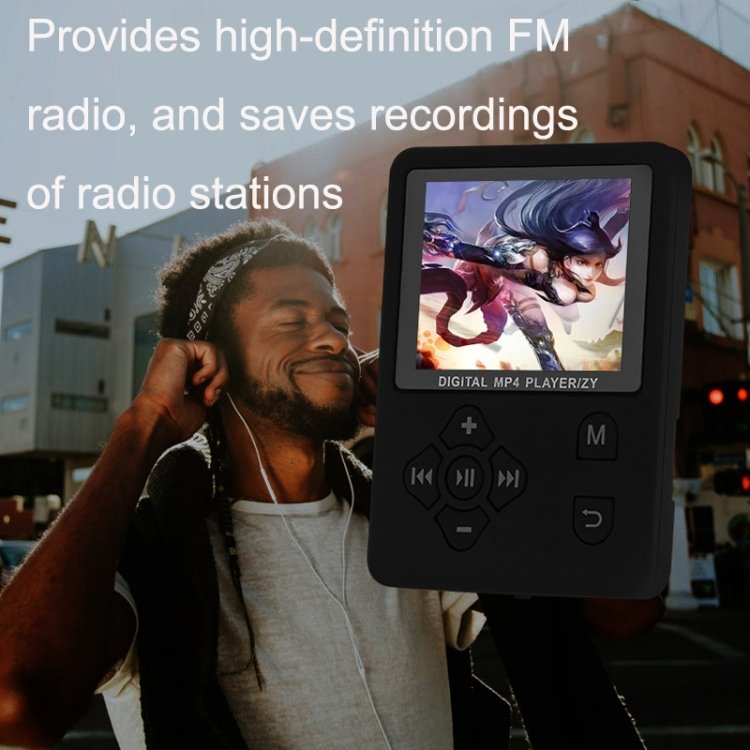 T69 Card Lyrics Synchronization Lossless Sound Quality MP4 Player, Style:, Cross Button...