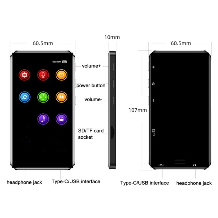 WIFI Game E-Book Touch Screen Bluetooth Mini Tablet MP3/MP4/MP5, TF Capacity:, 0GB, 8GB, 16GB, 32...