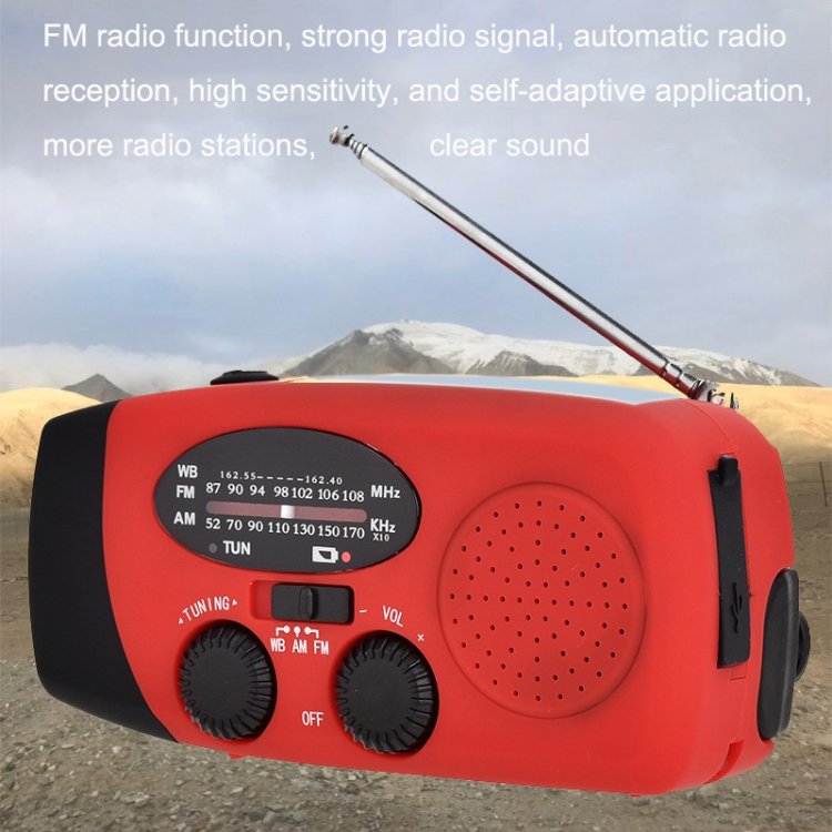 HanRongda HRD-902 Disaster Prevention and Emergency Solar Charging Lighting Mobile Portable Radio...