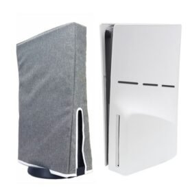 For PS5 Slim Disc & Digital Host Dust Cover Protective  Case, Vertical Gray, Vertical Black...