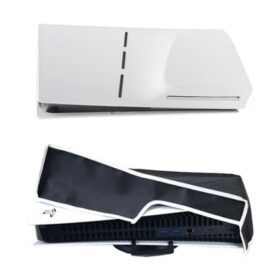 For PS5 Slim Disc & Digital Host Dust Cover Protective  Case, Vertical Gray, Vertical Black...