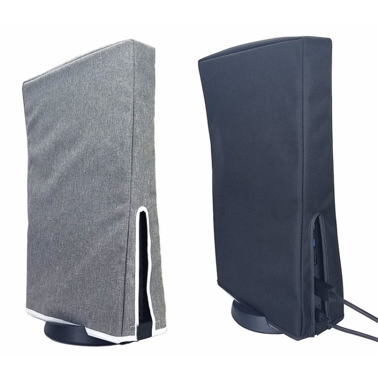 For PS5 Slim Disc & Digital Host Dust Cover Protective  Case, Vertical Gray, Vertical Black...