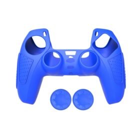 For PS5 Gamepad Silicone Protective Case Anti-Skid Soft Silicone Cover, White, Blue, Black...