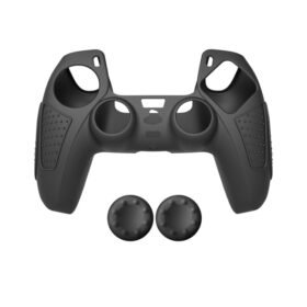 For PS5 Gamepad Silicone Protective Case Anti-Skid Soft Silicone Cover, White, Blue, Black...