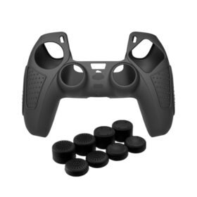 For PS5 Gamepad Silicone Protective Case Anti-Skid Soft Silicone Cover, White, Blue, Black...