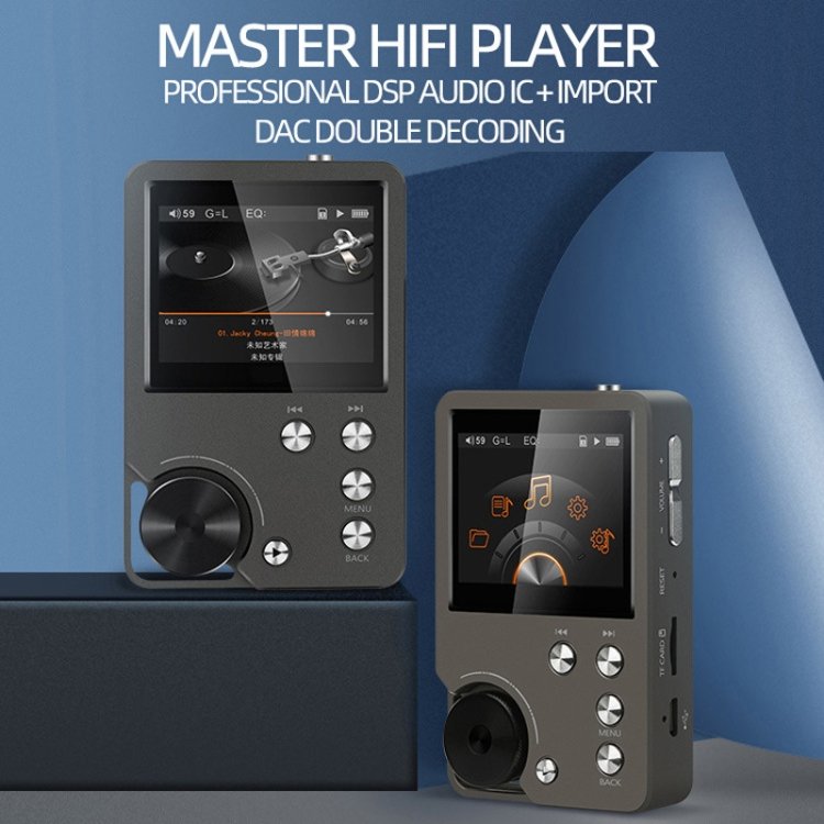 HIFI Lossless DSD256 Music Player Sports MP3, Without TF Card, With 64GB TF Card, With 128GB TF Card