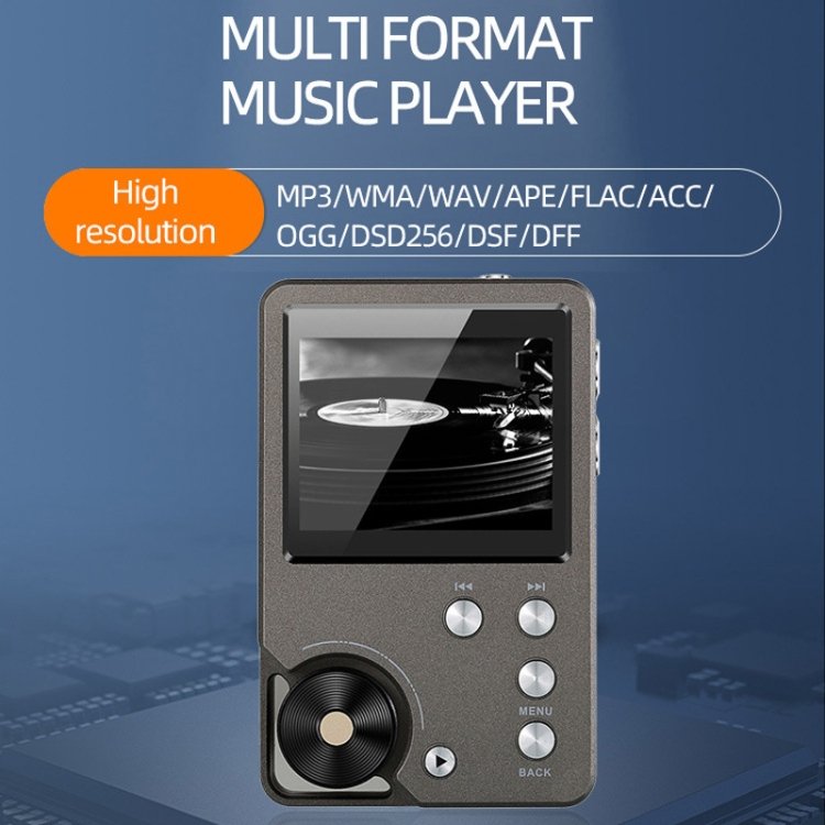 HIFI Lossless DSD256 Music Player Sports MP3, Without TF Card, With 64GB TF Card, With 128GB TF Card