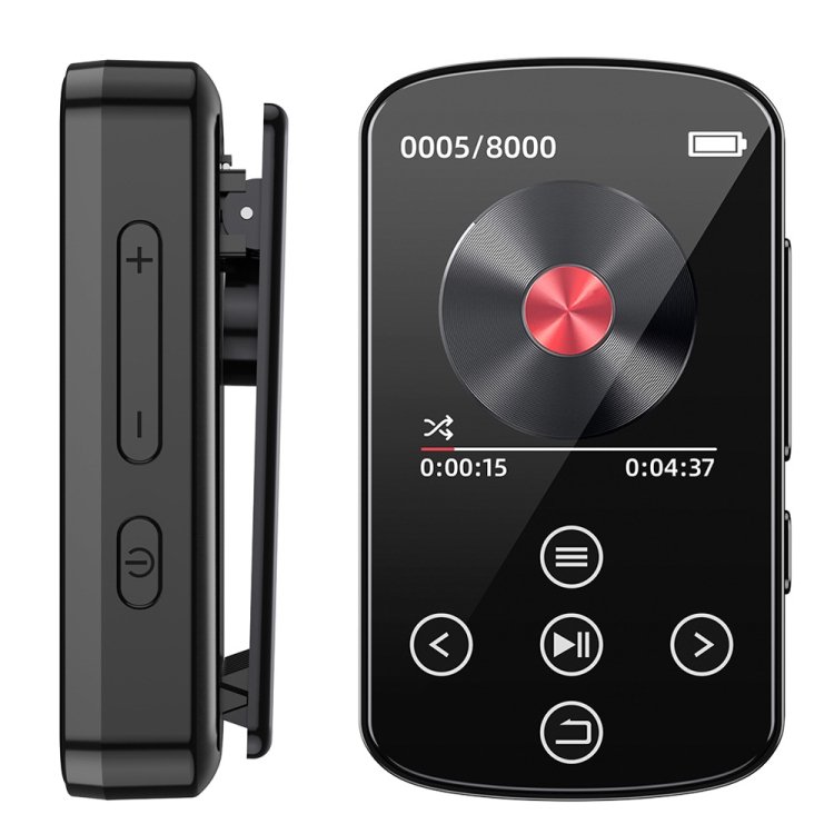 MP3 Bluetooth Music Player HIFI Sports Clip Touch Screen MP4, No TF Card, 8GB, 16GB, 32GB, 64GB...