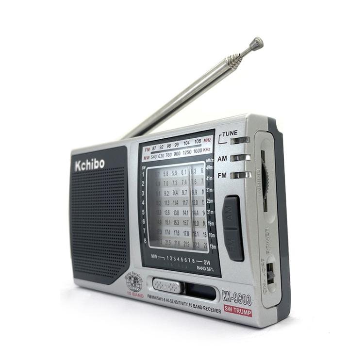 Kchibo 10-Band AM/FM/SW Portable Radio with High-Fidelity Speaker Compact Mini Multi-Band Receive...