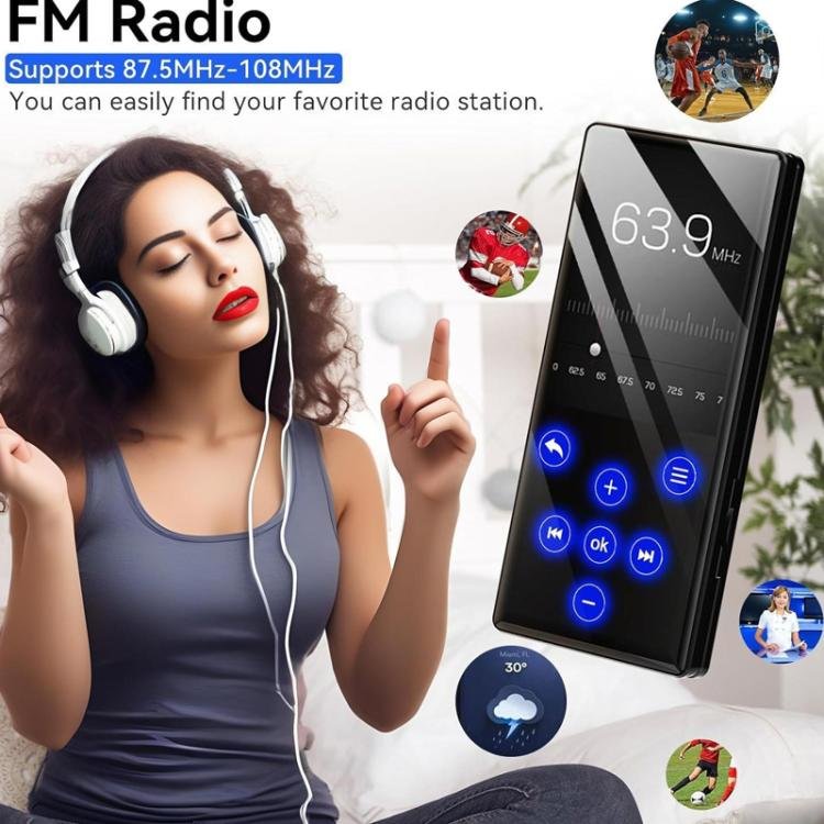Bluetooth MP3 / MP4 Player With External Speaker Radio Music E-book Player, 4GB, 8GB, 16GB, 32GB...