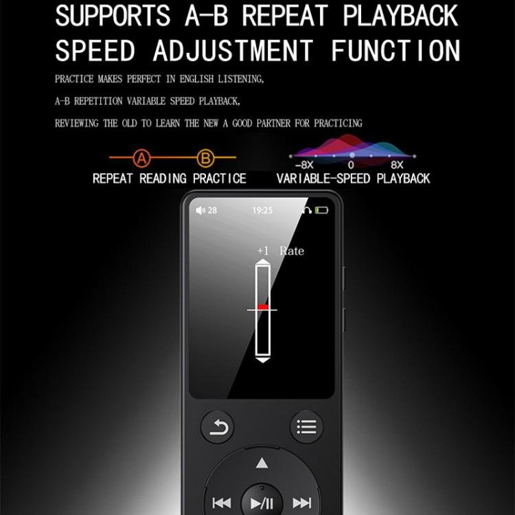 Music MP3 Player Listen Music Record Voice Read E-Books Bluetooth Portable Radio, 4GB, 8GB, 16GB...