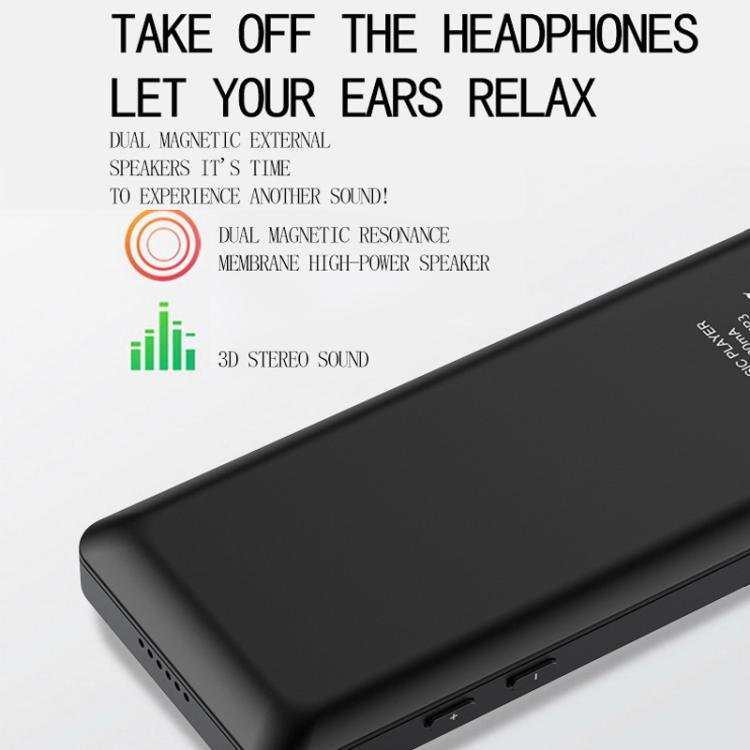 Music MP3 Player Listen Music Record Voice Read E-Books Bluetooth Portable Radio, 4GB, 8GB, 16GB...