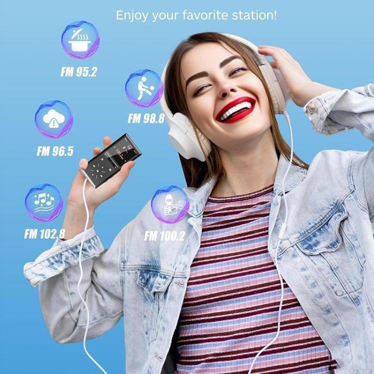 A8 Music Speaker With Card Slot Hi-Fi Lossless MP3 Touchscreen Bluetooth FM Video Player Novel Re...