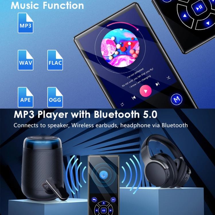 P3 Music MP3 Player Bluetooth Touchscreen Radio MP4, 4GB, 8GB, 16GB, 32GB, 64GB