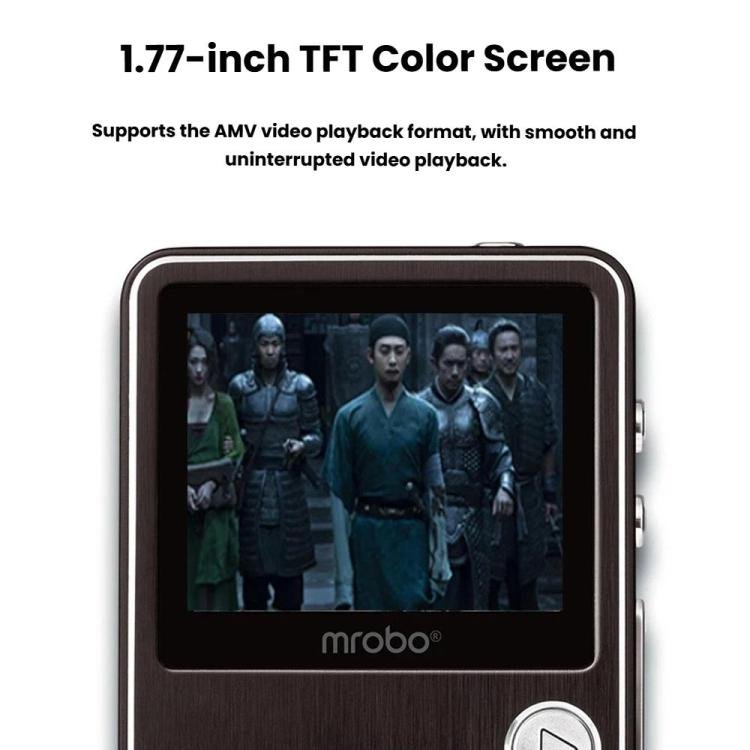 Mrobo HiFi Music Player With DAC Chip - 1.77-Inch Color Screen, Scroll Wheel Control, Supports Lo...