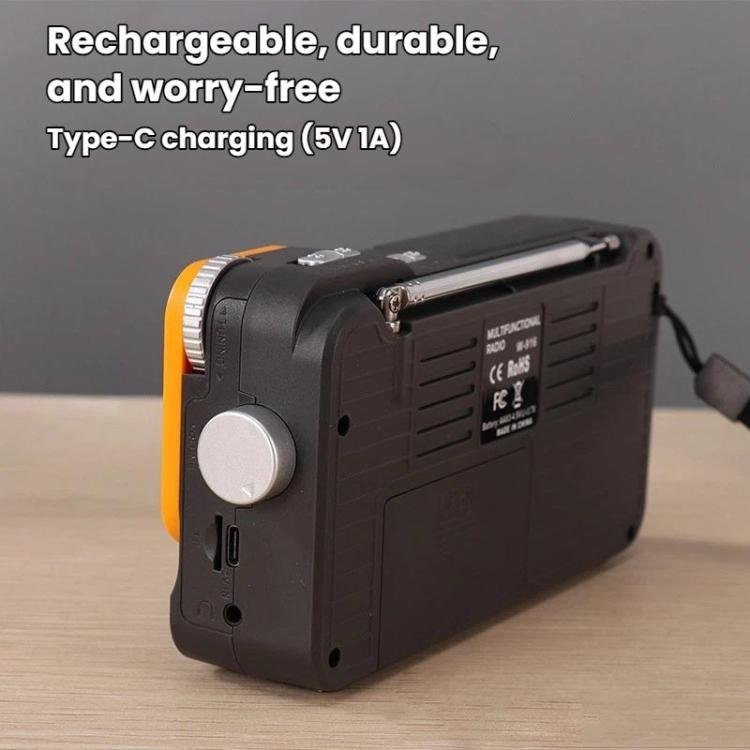 W-916 Portable Pointer Radio With Reading Light FM/AM Dual-Band Radio