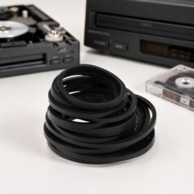 Mix Assorted Rubber Belts CD DVD Cassette Tape, 60pcs 0.5mm Square Fold Length 40-100mm...