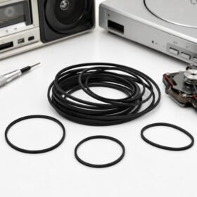 Mix Assorted Rubber Belts CD DVD Cassette Tape, 60pcs 0.5mm Square Fold Length 40-100mm...