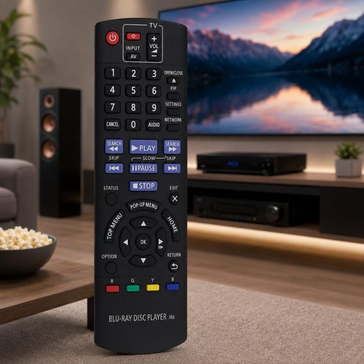 Replacement Remote Control For Panasonic Blu-ray Disc DVD Player & Theater System, N2QAYB000736...