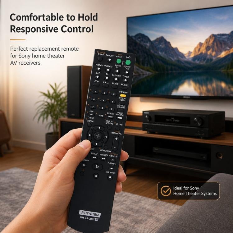 Replacement Remote Control Compatible with Sony Home Theater AV Receiver System, RM-AAU013...