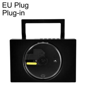 Kecag KC-606 Portable CD Player Home Bluetooth Music Player, White Plug-in, Black Plug-in...
