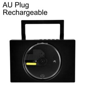 Kecag KC-606 Portable CD Player Home Bluetooth Music Player, Black Rechargeable