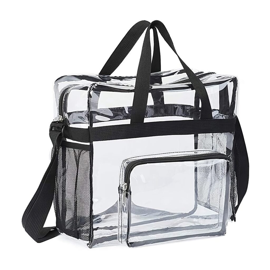 Clear Crossbody Bag Stadium Approved Clear Transparent Shoulder Bag See Through Zip Pouch Tote Bag Handbag with 11LBS Load Clear Crossbody Bag Stadium Approved Clear Transparent Shoulder Bag See Through Zip Pouch Tote Bag Handbag with 11LBS Load
