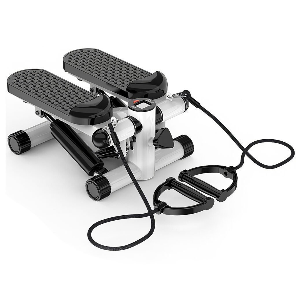 Stepper for Exercise Mini Fitness Stepper with 2 Resistance Bands LCD Monitor Max 330.7LBS Load Stair Stepper Quiet Stepper Stepper for Exercise Mini Fitness Stepper with 2 Resistance Bands LCD Monitor Max 330.7LBS Load Stair Stepper Quiet Stepper
