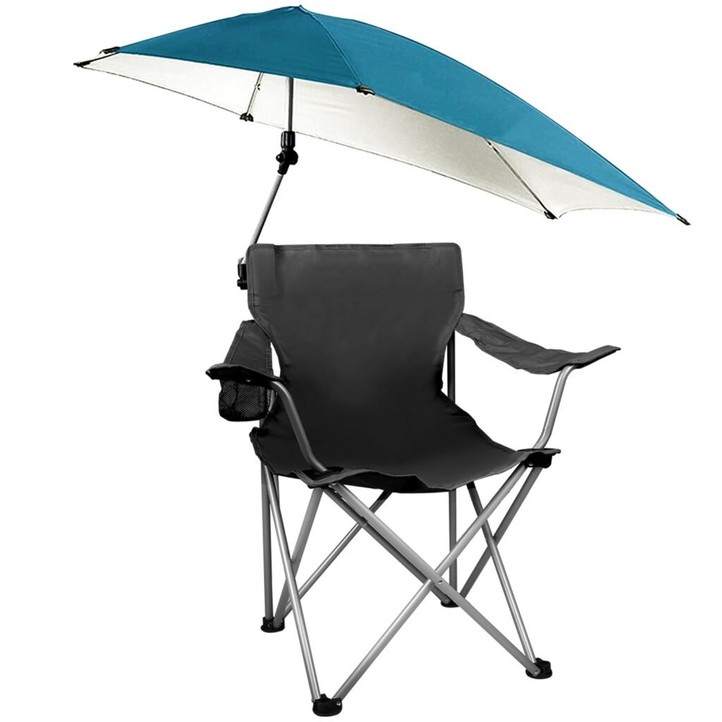 Foldable Beach Chair with Detachable Umbrella Armrest Adjustable Canopy Stool with Cup Holder Carry Bag for Camping Poolside Travel Picnic Lawn Chair Foldable Beach Chair with Detachable Umbrella Armrest Adjustable Canopy Stool with Cup Holder Carry Bag for Camping Poolside Travel Picnic Lawn Chair